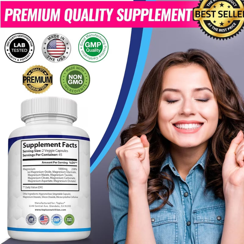Magnesio Complex Toplux® Nutrion 🇺🇸